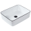 Beliani Countertop Basin XERT 490 x 380 mm Ceramic White 1