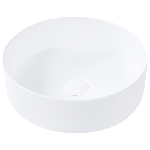Beliani Countertop Basin CALIG  360 mm Ceramic Off-White