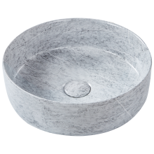 Countertop Basin GUDAR 370 mm Ceramic Grey Concrete Effect
