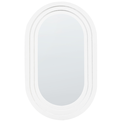 Beliani Wall Mirror MASSILLY 43 cm 69 cm White
