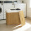 Homcom Cesto Ropa Sucia Marrón 60 x 40 x 60 cm 3