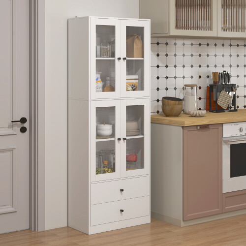 Homcom Alacena de Cocina Blanco 59 x 30 x 170 cm 1