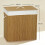 Homcom Cesto Ropa Sucia Marrón 60 x 40 x 60 cm 4