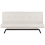 Beliani Sofa Bed 3 Seater LEEDS Fabric White 1
