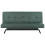 Beliani Sofa Bed 3 Seater LEEDS Fabric Green 1