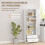 Homcom Alacena de Cocina Blanco 59 x 30 x 170 cm 5