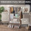 Homcom Tendedero Plegable Gris 142 x 55 x 152 cm 5