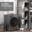 Homcom Tendedero Plegable Gris 142 x 55 x 152 cm 6