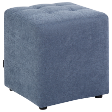 Pouffe KANSAS Fabric Blue