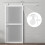 Homcom Herrajes Puertas Corredera Blanco 200 x 40 x 0.6 cm 3
