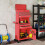 Homcom Carro de Herramienta Rojo 60.5 x 33.5 x 131 cm 2