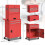 Homcom Carro de Herramienta Rojo 60.5 x 33.5 x 131 cm 3