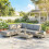Outsunny Conjunto de Jardín Gris 236 x 196 x 59 cm 5