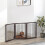 PawHut Barrera de Seguridad Marrón 160 x 1.2 x 76 cm 6