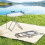 Outsunny Mesa de Camping Blanco 75 x 50 x 73.5 cm 7