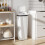 Homcom Cubo de Basura Blanco 33 x 25 x 84 cm 1