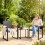 Outsunny Conjunto de Jardín Gris 61 x 58.4 x 84 cm 5
