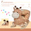 Homcom Caballito Balancín Marrón 60 x 33 x 45cm 5