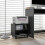 Homcom Soporte para Impresora Negro 40 x 30 x 36 cm 6