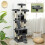 PawHut Árbol para Gato Gris 49 x 49 x 173 cm 6