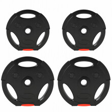 Discos de Pesa Negro 34 x 34 x 6 cm