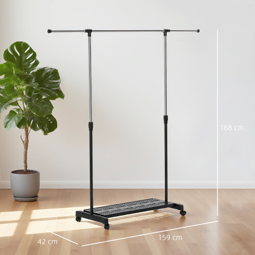 Homcom Tendedero de Ropa Bicolor 159 x 42 x 168 cm 2