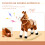 Homcom Caballito Balancín Marrón 74 x 28 x 65cm 5