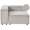 Beliani Corner Seat ARDAL Corduroy Taupe Right Hand 1