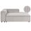 Beliani Left-Hand Chaise Longue ARDAL Corduroy Taupe 1