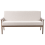 Beliani Sofa 3 Seater ESRUM Fabric Dark Brown/ Beige 1