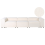 Beliani Modular Sofa 3 Seater ARDAL Boucle Off-White 1