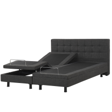 Adjustable Bed Fabric DUKE 180 x 200 cm (EU Super King) Dark Grey