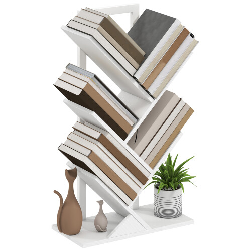 Homcom Librería Blanco 50 x 24 x 82 cm