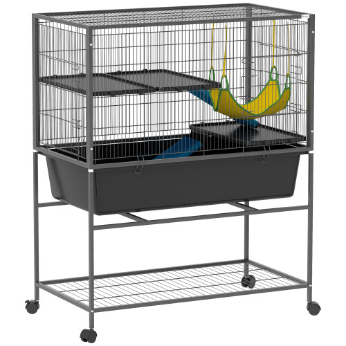 PawHut Jaula para Animale Gris 88 x 48 x 102 cm