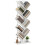 Homcom Librería Blanco 50 x 24 x 136 cm 1