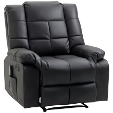 Sillón Masaje Reclinable Negro 94 x 99 x 99 cm