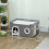 PawHut Casa para Gato Gris 60 x 40 x 34 cm 3