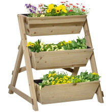 Jardinera de Escalera Marrón 71 x 61 x 77 cm