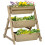 Outsunny Jardinera de Escalera Marrón 71 x 61 x 77 cm 1