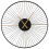 Beliani Wall Clock SAZAIS Metal Black 1
