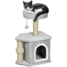Rascador para Gato Gris 42 x 30 x 66 cm