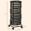 Homcom Carrito de cocina Negro 33 x 33 x 77 cm 6