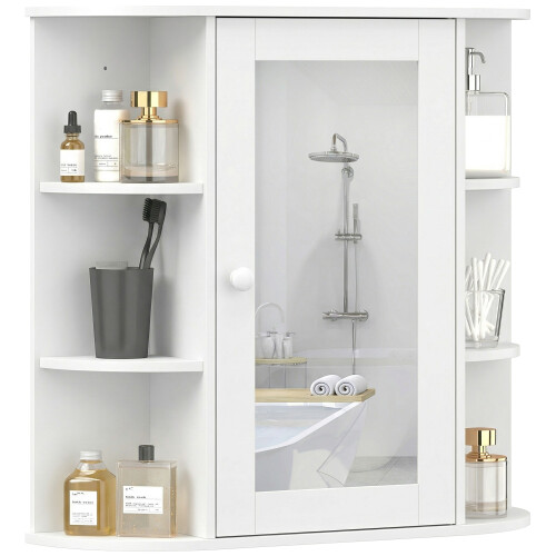 Homcom Armario de Espejo Blanco 66 x 17 x 63 cm