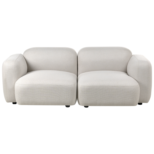 Beliani Sofa 3 Seater AFOSS Fabric Light Beige