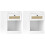 Homcom Mesitas de Noche Blanco 40 x 40 x 53 cm 1