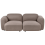 Beliani Sofa 3 Seater AFOSS Fabric Taupe 1