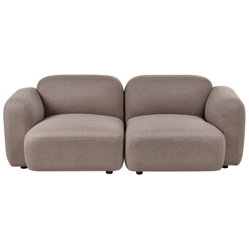 Beliani Sofa 3 Seater AFOSS Fabric Taupe