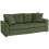 Homcom Sofá 3 Plaza Verde 212 x 80 x 88 cm 1