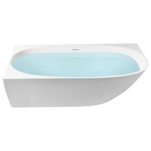Corner Bath PARNAIBA 1700 x 800 mm White Right Hand