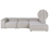 Beliani Modular Corner Sofa 4 Seater ARDAL Corduroy Taupe Left Hand 1